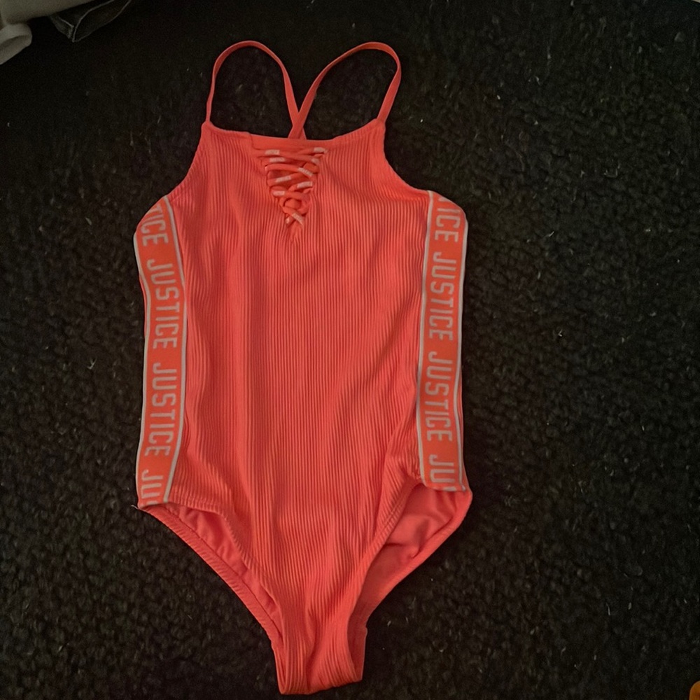 size 10 Pink Justice swim suit